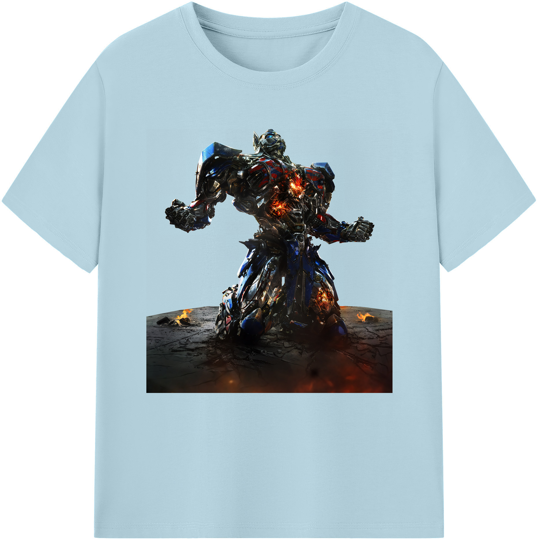 （画像用） Transformers トランスフォーマー 綿100％半袖Tシャツ（フロントプリント）
